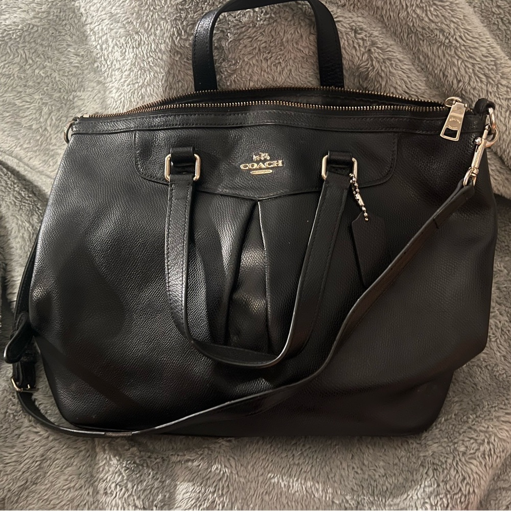 Coach Black Leather Handbag